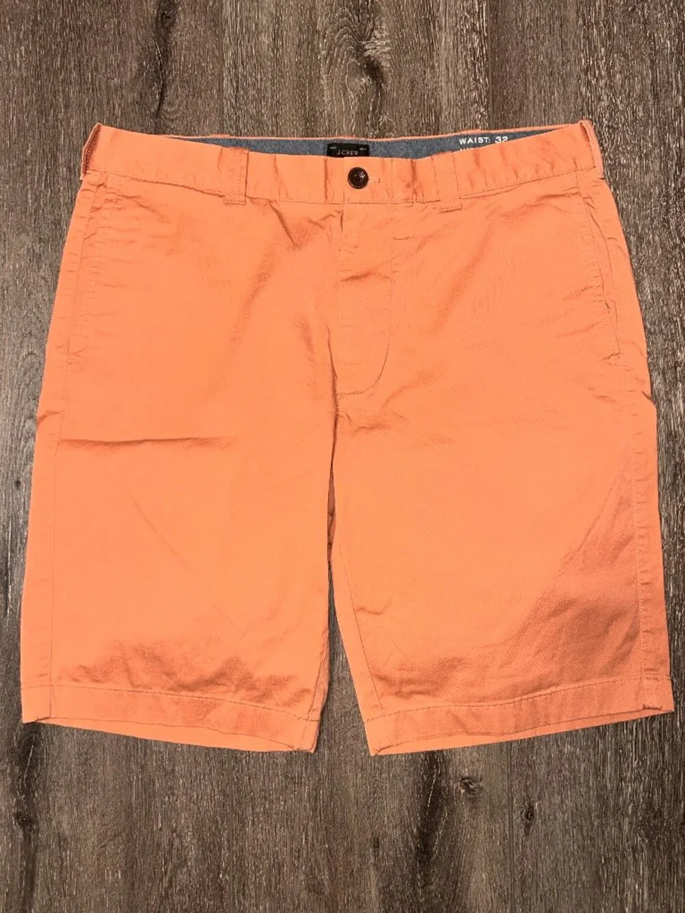 J. Crew Shorts Linen Cotton Blend Mens Size 32 Salmon Pink Preppy Summer